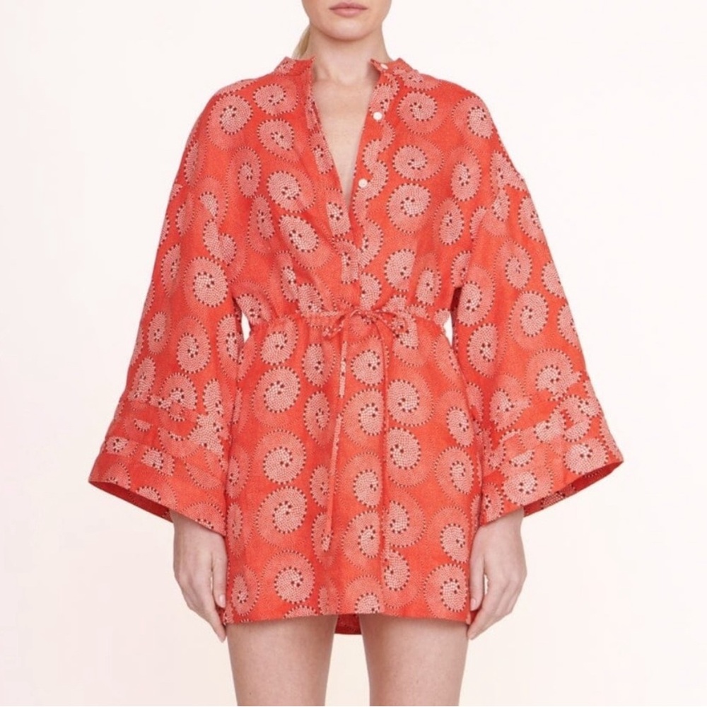 New Staud KARLEE Summer Dress in beautiful coral color.